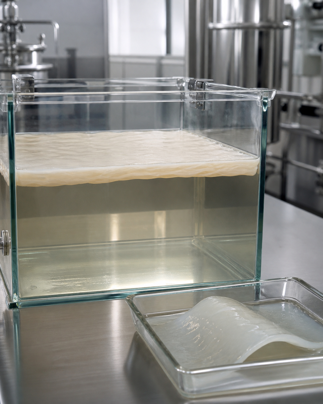 NatFibra BioCellulose 发酵形成与纯化样品场景