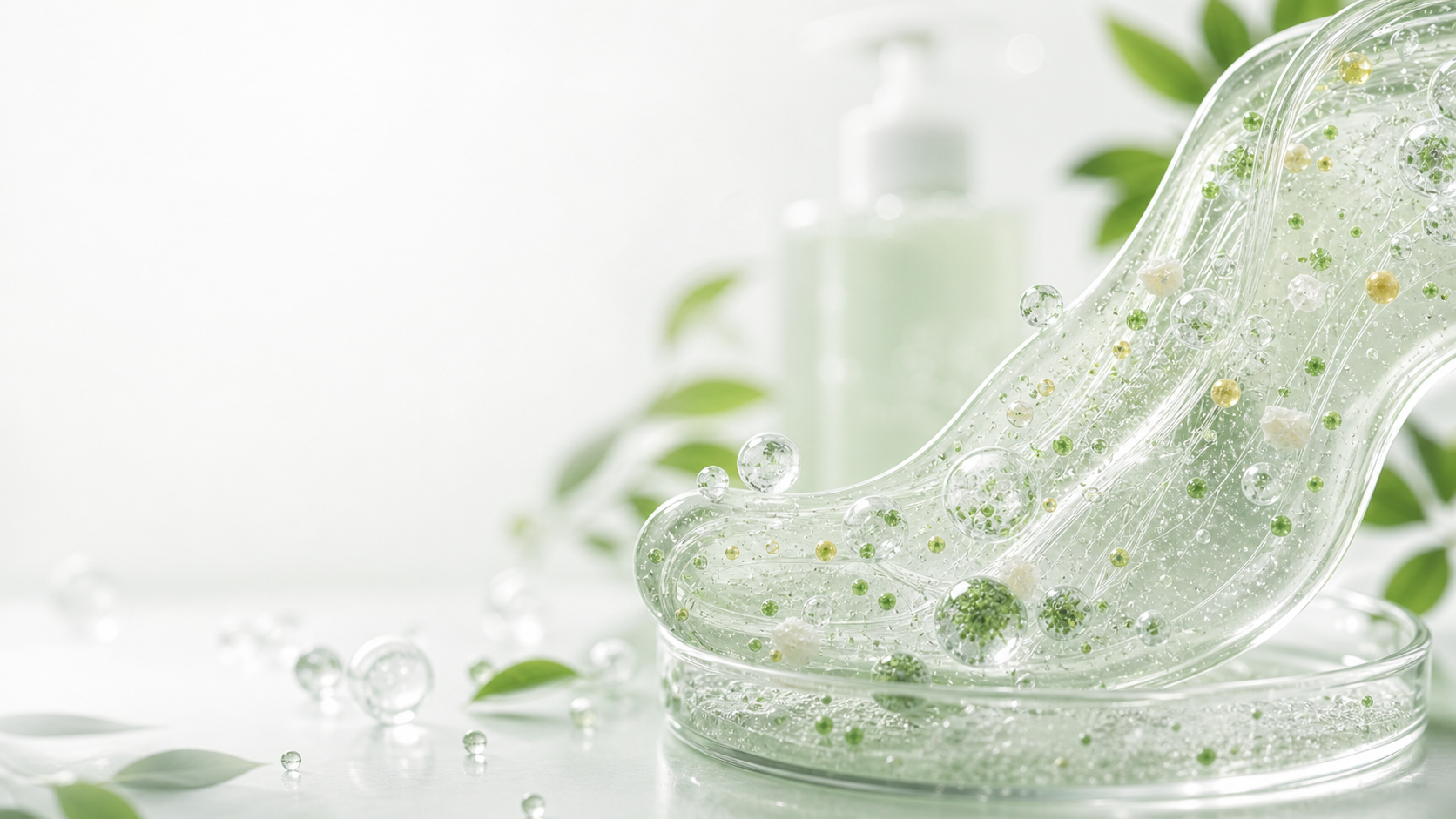 含颗粒洗护配方中的生物纤维素微丝网络