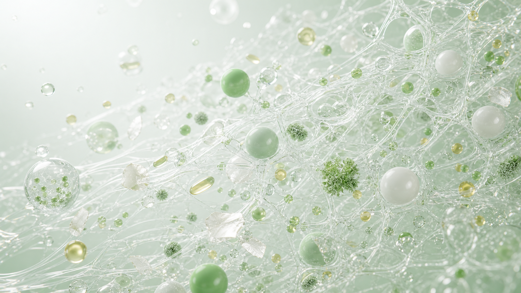 生物纤维素微丝形成连续三维网络